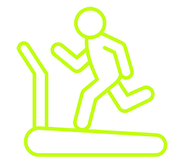 Person on treadmill