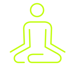 Person meditating