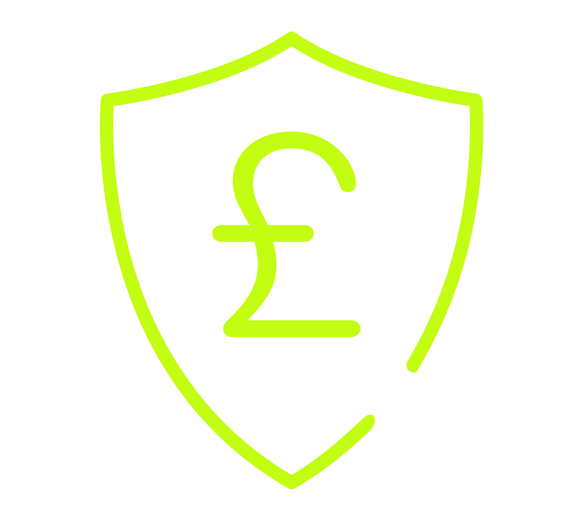 Shield with pound