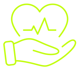 Hand holding heart