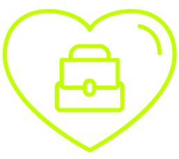 Heart with suitcase