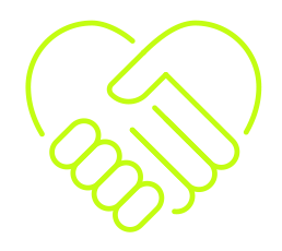 Heart with hands shaking